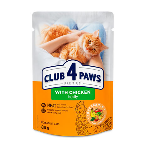 Club 4 Paws Chicken In Jelly Wet For Adult Cats 85 g