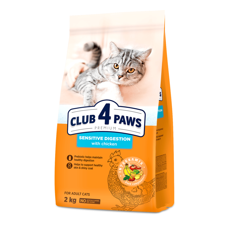 Club 4 Paws Sensitive Digestion with chicken Dry For Adult Cat 2k